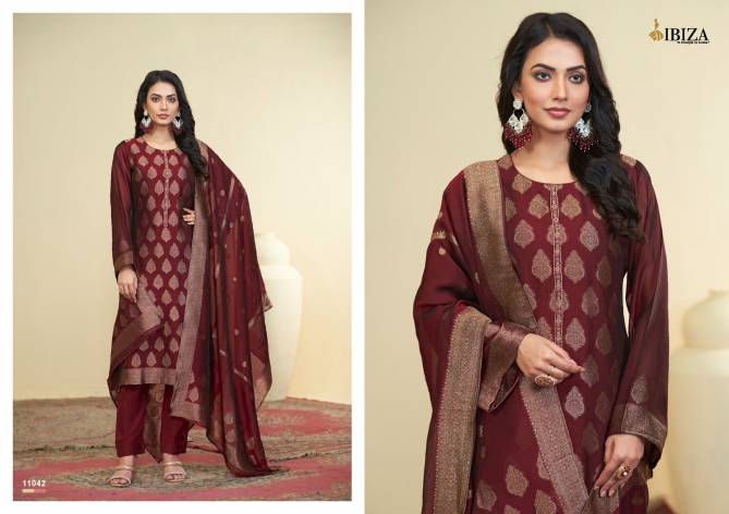 Dastoor By Ibiza Banglory Silk jacquard Designer Suit Wholesale Shop in Surat